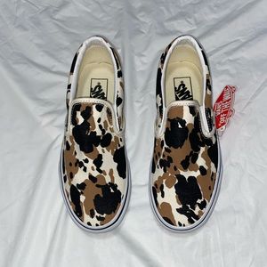 Vans Cow Print Classic Slip On Sneaker